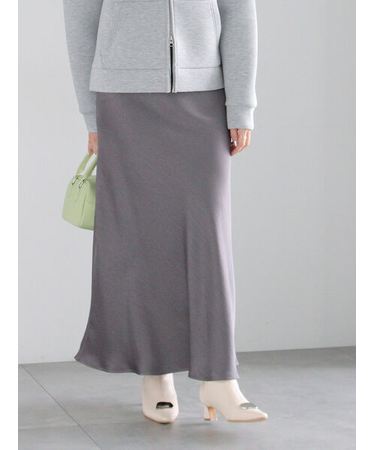 【宮本茉由着用】ヴィンテージサテンナロースカート