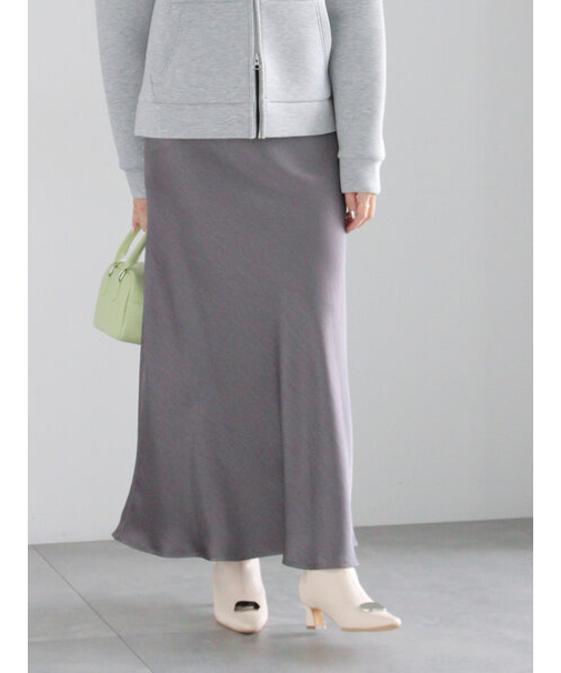 【宮本茉由着用】ヴィンテージサテンナロースカート