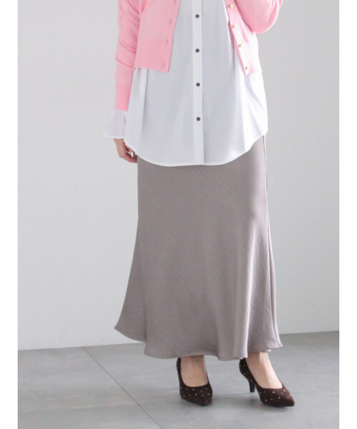 【宮本茉由着用】ヴィンテージサテンナロースカート