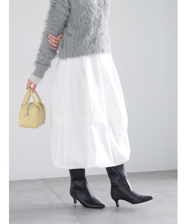 ピーチタフタバルーンスカート