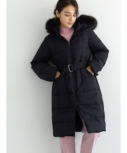 【宮本茉由着用】フードロングダウンコート