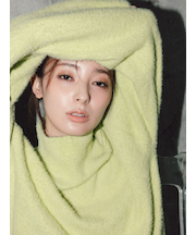 【宮本茉由着用】ハイネックフェザーニット