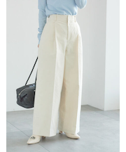 【宮本茉由着用】コーデュロイワイドパンツ