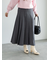 チェックアソートロングプリーツスカート