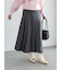 チェックアソートロングプリーツスカート