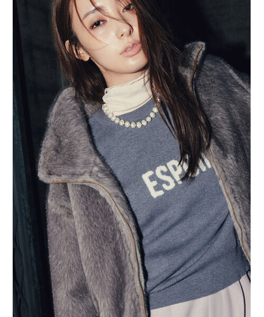 【宮本茉由着用】グラデーションファースタンドジャケット