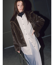 【宮本茉由着用】グラデーションファースタンドジャケット