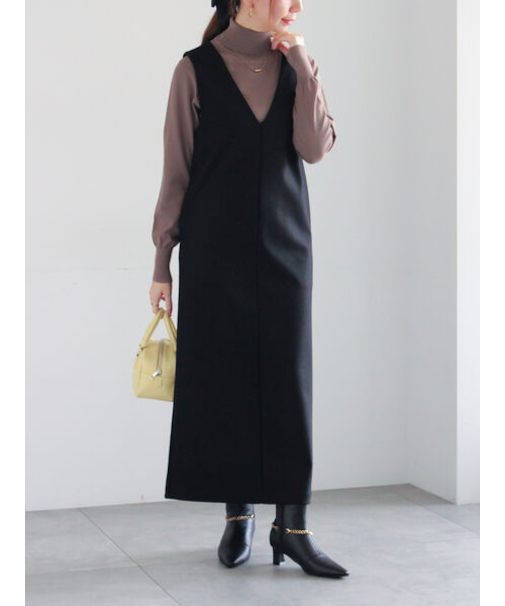 ウール混ジャージージャンパースカート