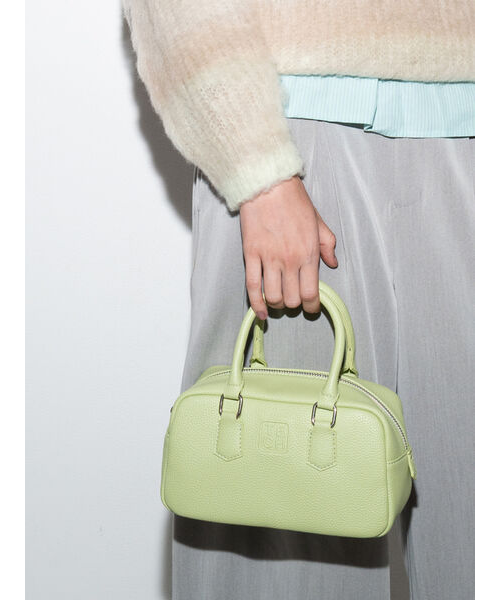 エンボスロゴミニボストンバッグ｜テチチの通販｜&mall（アンドモール