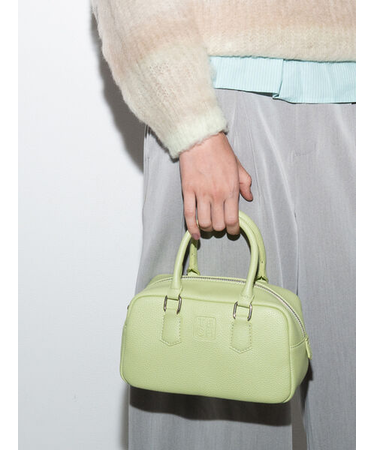 エンボスロゴミニボストンバッグ