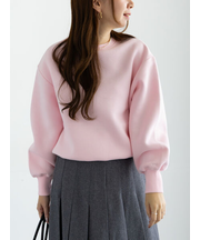 ワンポイント刺繍裏起毛プルオーバー