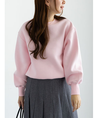 ワンポイント刺繍裏起毛プルオーバー