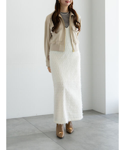 カットジャガードキャミワンピース