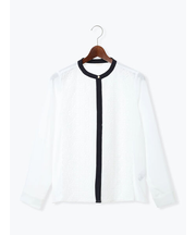 【WEB限定カラーあり】フロントレースブラウス