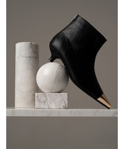 ポインテッドメタルフラットブーツ