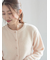 ラメシャギークルーネックカーディガン