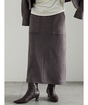 スウェードタイトスカート