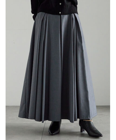 ボックスタックフレアスカート