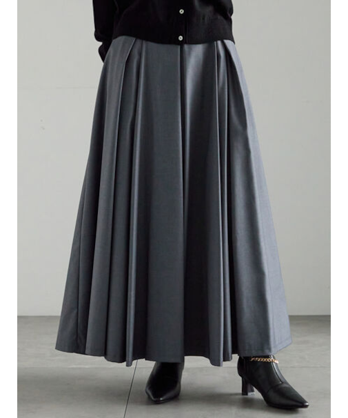 ボックスタックフレアスカート