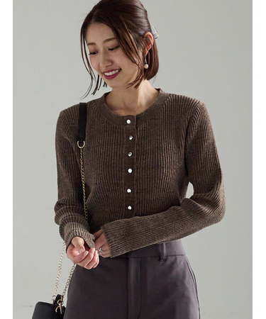 モールリブカーディガン
