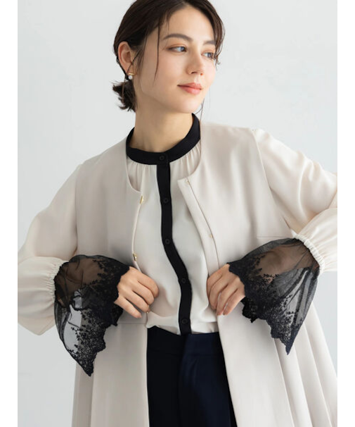 【セレモニーアイテム】レースカフスブラウス