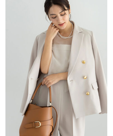 【セレモニーアイテム】テーラードWブレストジャケット（セットアップ可）