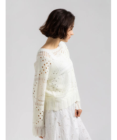 【Atelier ChouChou】クロシェライクレースニット