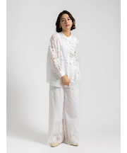 【Atelier ChouChou】スカラップヘムコットンイージーパンツ