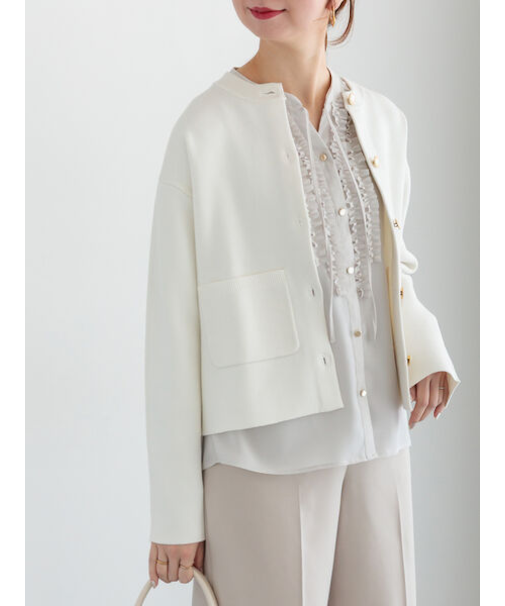 ミラノリブポケットクルーカーディガン