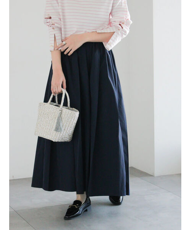 ダブルタックフレアスカート