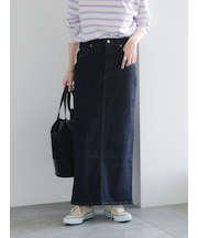 デニムトラペーズスカート