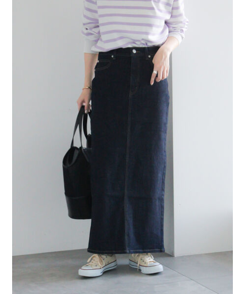 デニムトラペーズスカート