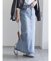 デニムトラペーズスカート