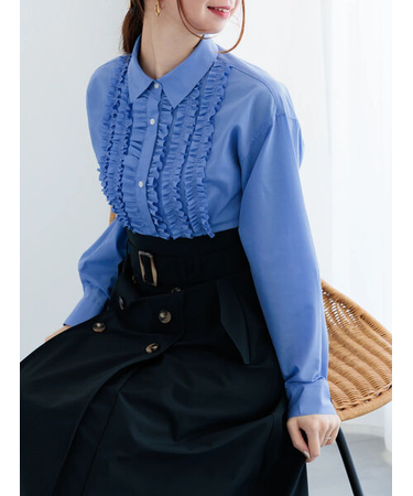 フロントフリルシャツ《2026 spring catalog item》