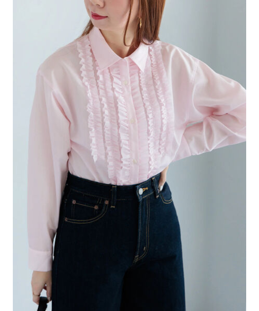 フロントフリルシャツ