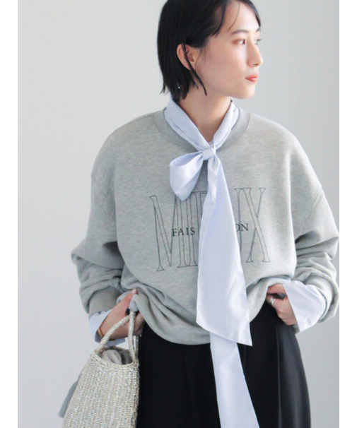 裏毛ロゴプリントスウェット