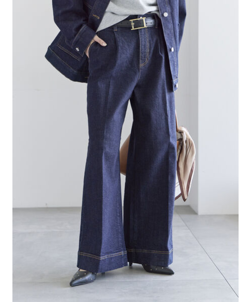 ワイドデニムパンツ