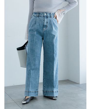 ワイドデニムパンツ