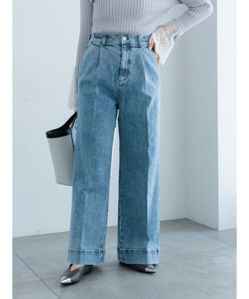 ワイドデニムパンツ