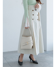 トレンチフレアスカート