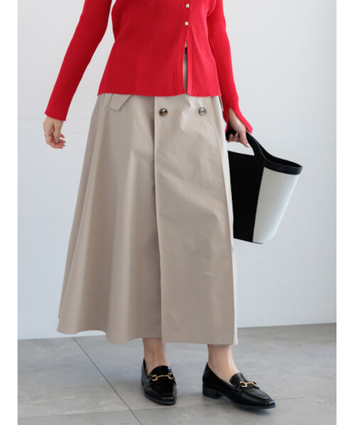 トレンチフレアスカート