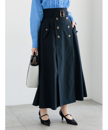 トレンチフレアスカート