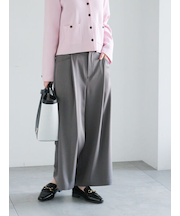 タックポケットワイドクロップトパンツ