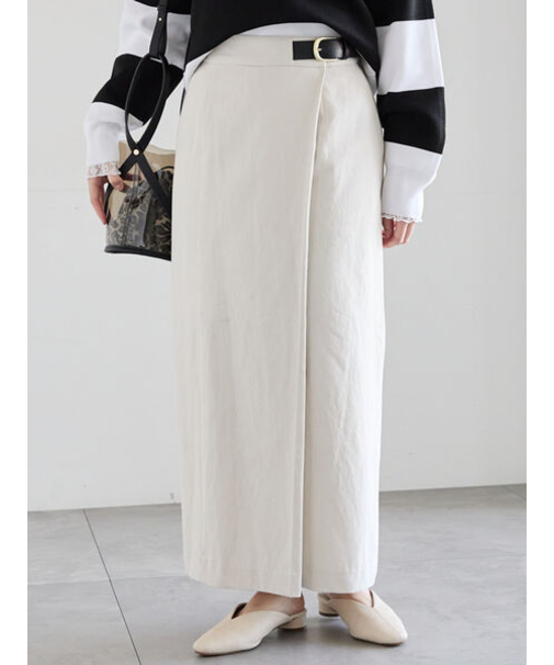 サイドベルトチノタイトスカート