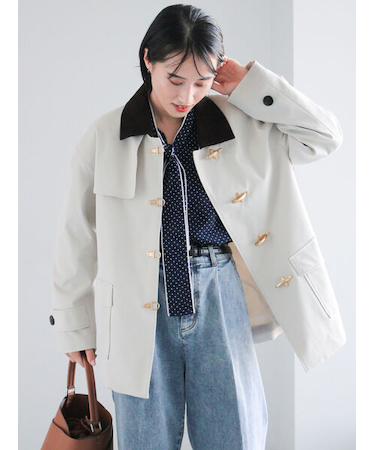 メタルバックルカバーオール