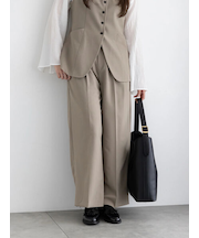 2タックワイドパンツ【AOYAMA FASHION ASSOCIATION × T? chichi】