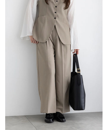 2タックワイドパンツ【AOYAMA FASHION ASSOCIATION × T? chichi】