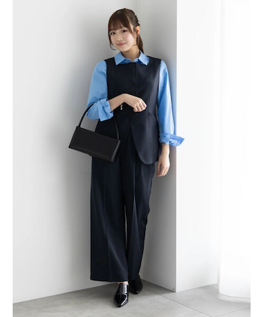 2タックワイドパンツ【AOYAMA FASHION ASSOCIATION × T? chichi】