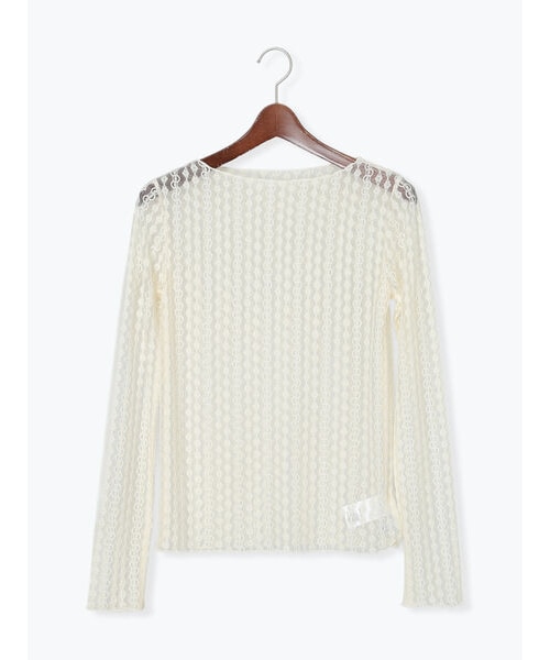 murral ストレッチレーストップス Stretch lace tops (Black)