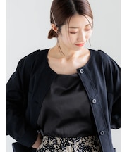 カットサテンカップ付きキャミソール《2026 spring catalog item》